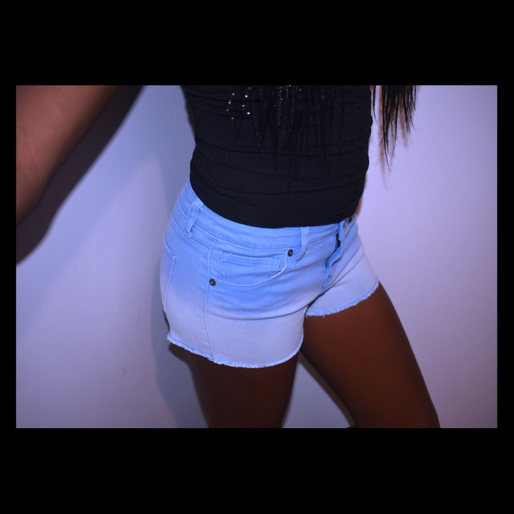 Ombré Jean Shorts